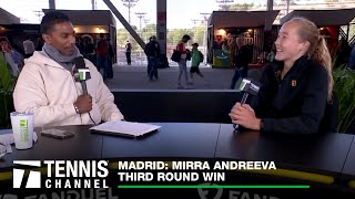 Mirra Andreeva Wins Last Match as a 16-Year-Old | 2024 Madrid Third Round