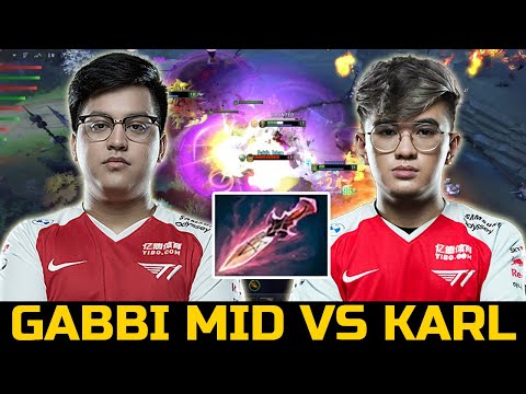 T1 CORES MID BATTLE - KARL VS GABBI DOTA 2