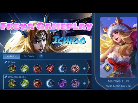 FREYA OP BUILD!! UNBREAKABLE FREYA GAMEPLAY | MLBB | NEW VIDEO!!
