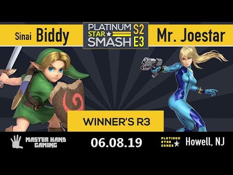 Platinum Star Smash S2:E3 - Sinai | Biddy (Young Link) vs Mr. Joestar (Zero Suit) - Winner's R3