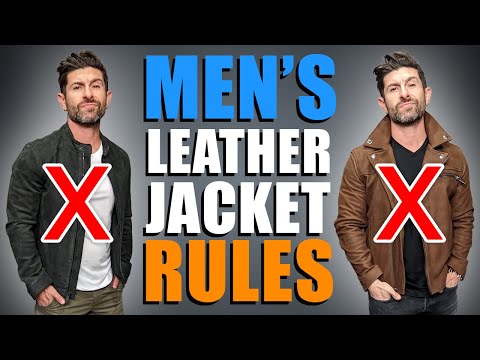 How To PROPERLY Wear a Leather Jacket! (Top 6 Leather...