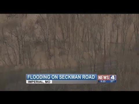 Flooding causing road closures in Imperial, MO.