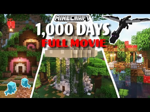 🍄1,000 Days in Minecraft [FULL MOVIE] Survival Let’s Play | Red's World: The Wild Update🍄