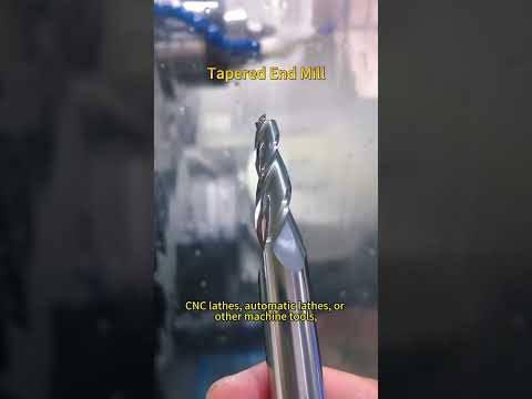 Tapered End Mills & Tapered ball nose end mill #cnctools #cncmill #endmills #millingcutter #machine