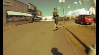 mini-dv + cheap fish-eye lense longboarding test video. (nothing much)