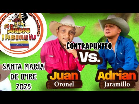 El Mandinguita De Zuata Vs Adrian Jaramillo CONTRAPUNTEO Santa María de ipire 2026