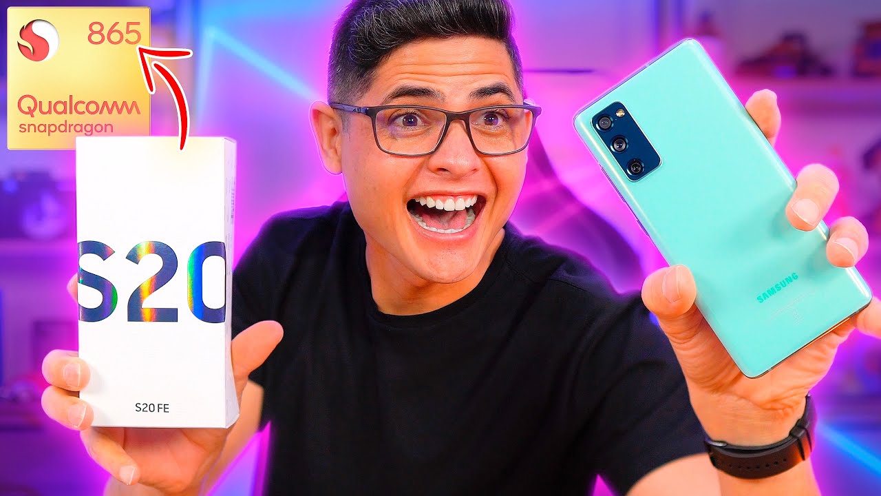 CHEGOU! Samsung GALAXY S20 FE com SNAPDRAGON - Unboxing e Impressões