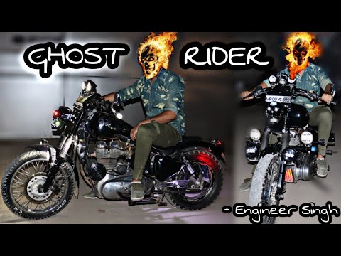 OLD BULLET MODIFICATION INTO HARLEY DAVIDSON GHOST RIDER 💀 ENGINEER SINGH 💀