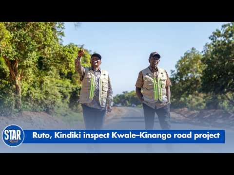 Ruto, Kindiki Inspect Kwale–Kinango Road Project