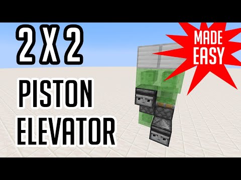 Minecraft 2x2 Elevator Made EASY