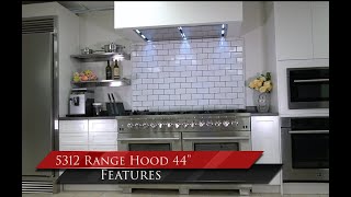 Forno Arezzo 44-Inch Recessed Ceiling Range Hood, Dual Motors, 1200 CFM, Hybrid Filters, Remote Control Stainless Steel FRHRE531244 Picture