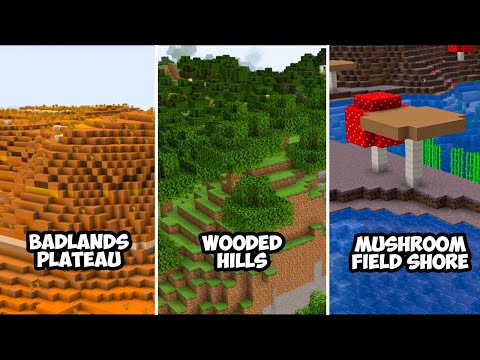 26 Removed Biome Minecraft 1.18 in 1 Minute