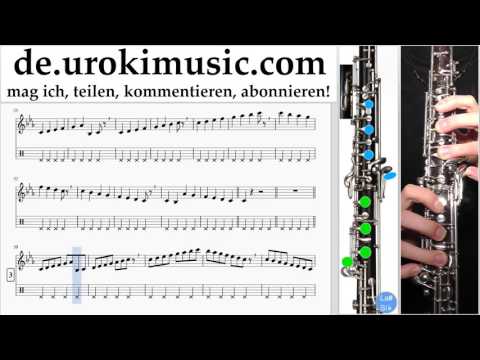 Oboenunterricht Sia - The Greatest Noten Lernen Teil#1 um-995