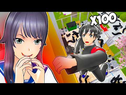 PUEDO TIRAR A TOD0S DESDE LA AZOTEA? || RETOS EN YANDERE SIMULATOR