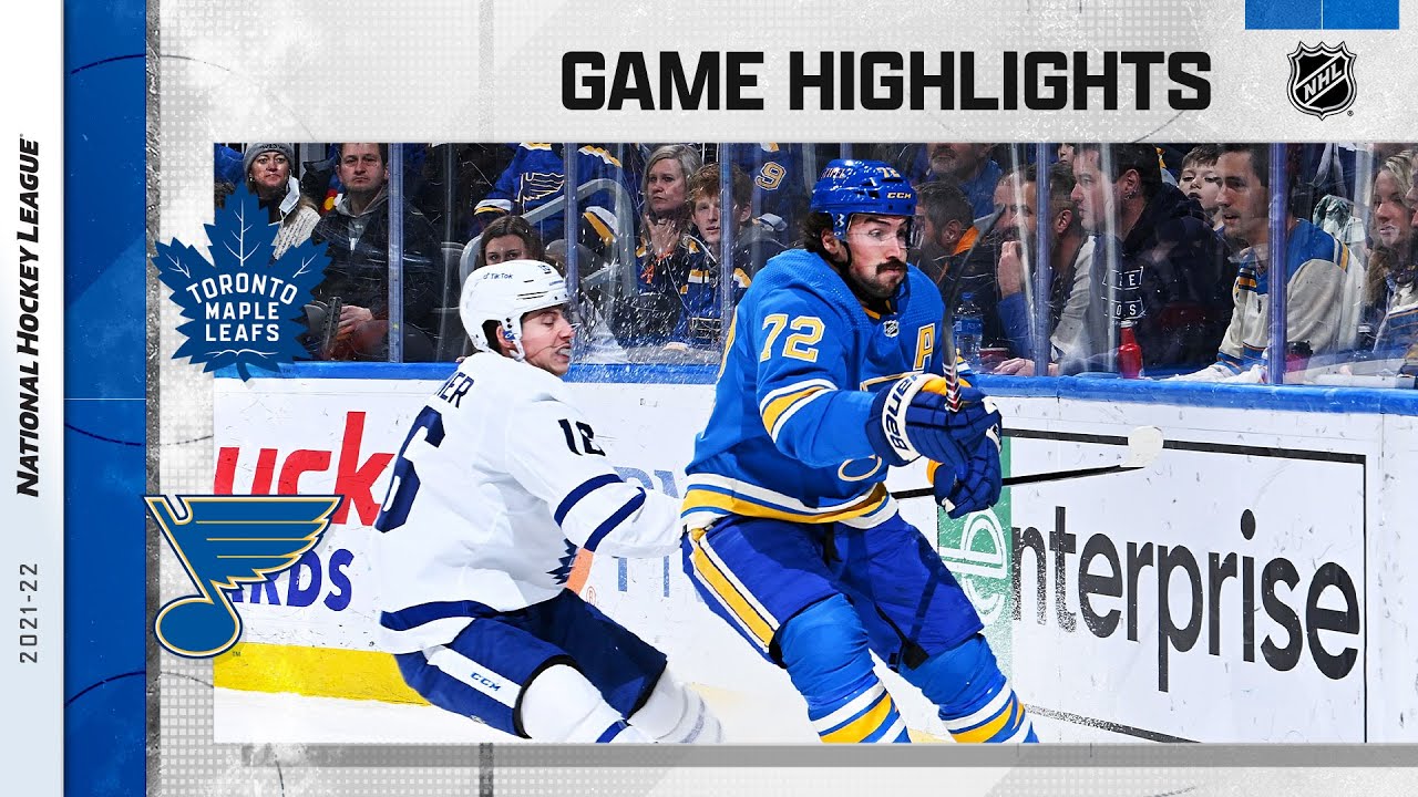 Maple Leafs @ Blues 1/15/22 | NHL Highlights
