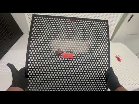 2'x2' White Plastic Perforated tile, .5in. Perforations