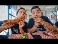 Mexican Street Food Giant BACON WRAPPED BURRITO Tostilocos