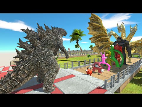 Godzilla vs Ghidorah OASIS DEATH RUN - Animal Revolt Battle Simulator