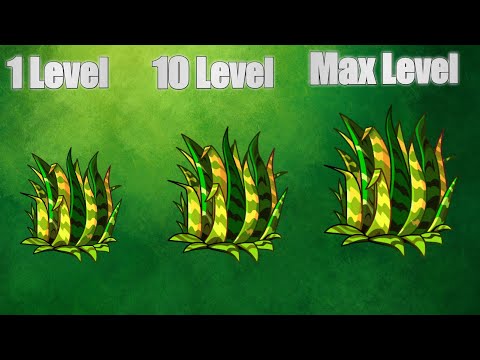 PvZ 2 Challenge - TIGER GRASS Level 1 - Level 10 - Max Level Plant VS Plant