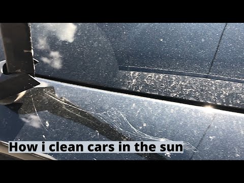 How i wash my cars in the direct sun.