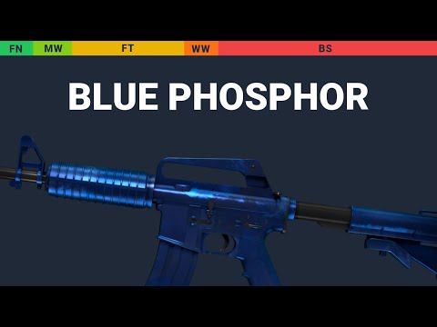 M4A1-S Blue Phosphor - Skin Float And Wear Preview