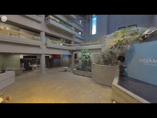 Visite virtuelle 360 – Agora du pavillon Judith-Jasmin (J)