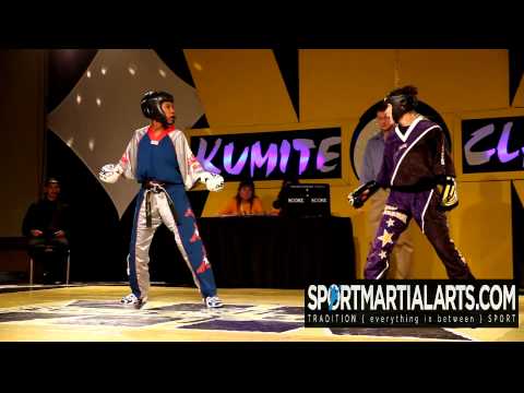 Morgan Plowden v Gina Thornton - Kumite Classic 2013 - Women's Sparring Grand Championships