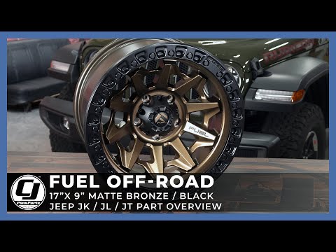 2018-2021 Jeep JL & Jeep Gladiator | Fuel Off-Road Cover Matte Bronze Wheel