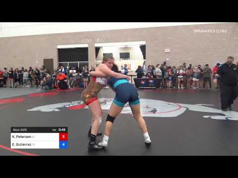 65 Kg Round Of 32 - Kaylie Petersen, IN Vs Elena Gutierrez, TX