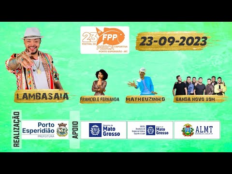 #live 23º FESTIVAL DE PESCA ESPORTIVA DE PORTO ESPERIDIÃO 2023