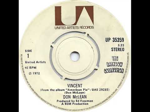 UK "Official" no. 1, (49) Don McLean - Vincent
