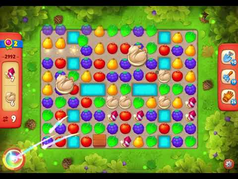 GardenScapes Level 2992 no boosters (17 moves)