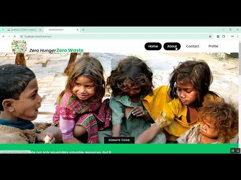 Zero Hunger Food Zero Waste in PHP Application Projects