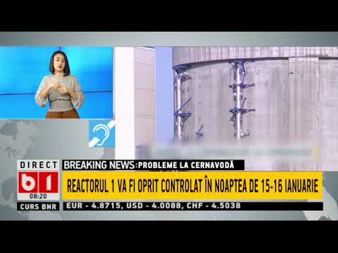 PROBLEME LA CENTRALA NUCLEARA DE LA CERNAVODA - REACTORUL 1 VA FI OPRIT TEMPORAR_Stiri b1_13 ian2021