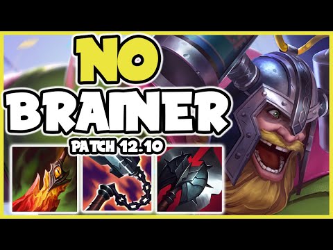 THIS NO BRAINER IS S+ TIER IN PATCH 12.10 - Olaf Top Gameplay - League of Legends