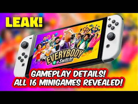 Everybody 1-2 Switch ALL 16 Minigames Revealed in Nintendo Switch Leak!