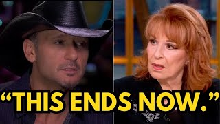 Tim McGraw SILENCES Joy Behar LIVE On The View
