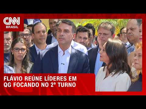 Flávio reúne líderes em QG e fala sobre parceria com o Podemos; veja | LIVE CNN