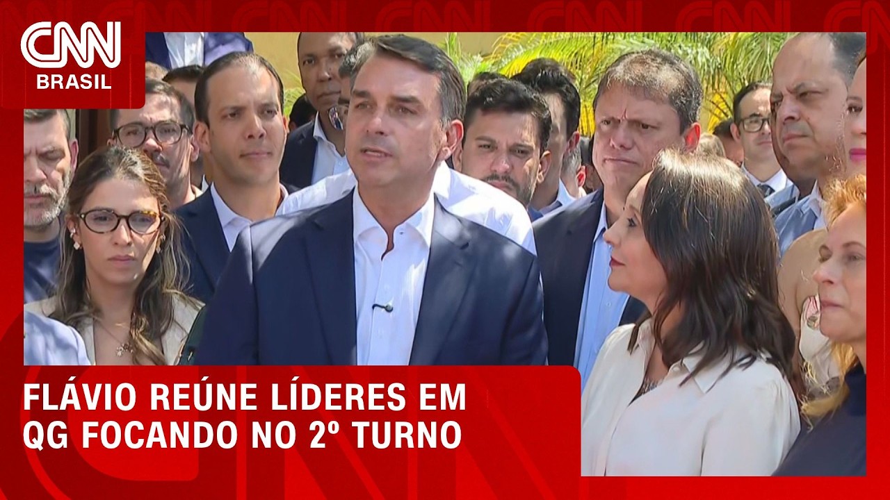 Flávio reúne líderes em QG e fala sobre parceria com o Podemos; veja | LIVE CNN