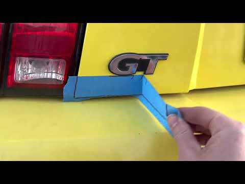 Zinc yellow mustang GT update: new badges emblems