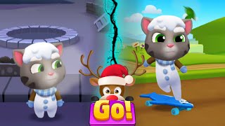 Talking Tom Gold Run New Update - New Characters - Tom the Snowman - Gameplay