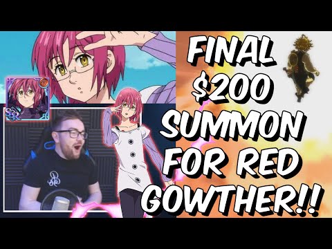 FINAL $200 SUMMON FOR RED GOWTHER!!! - NETMARBLE CEO CONFIRMED!? - Seven Deadly Sins: Grand Cross