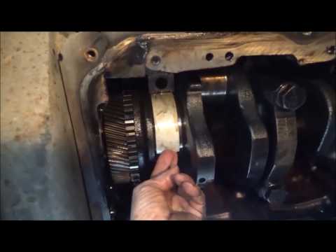 Detroit series 60 in frame rebuild (part 9) installing main bearings.