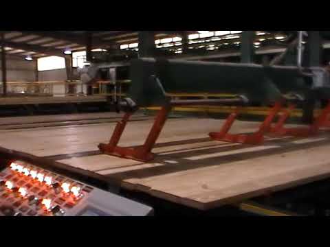 Collum Lumber, Allendale, SC Dual Fork Stacking System with End Patter and shifting center tie layer