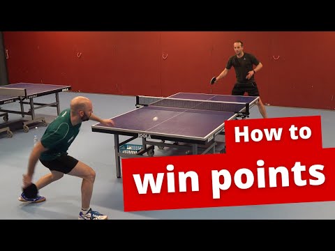 What is the most effective way of winning points in table tennis?