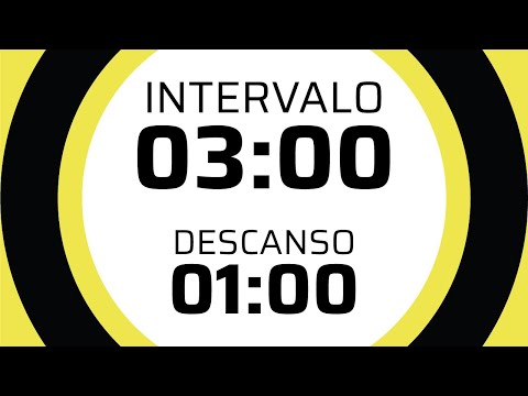 Interval Timer ⏳ | 3 minutes #intervals ⏰ | 1 minutes break | No music