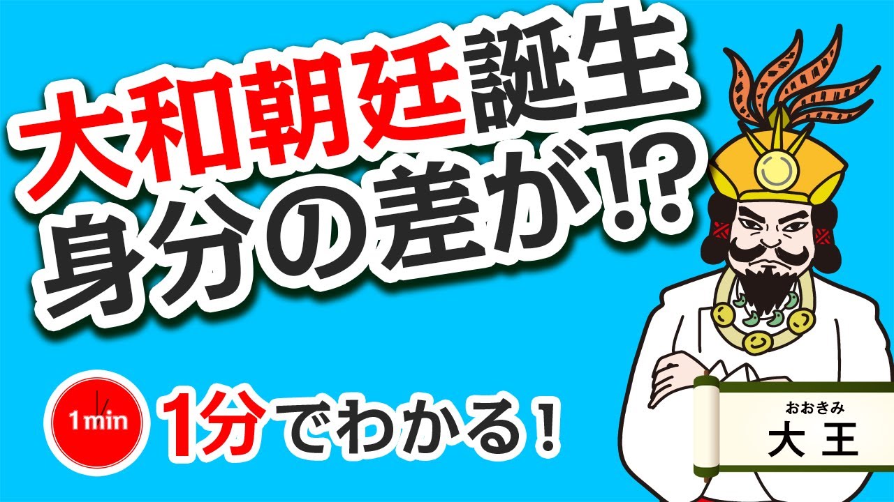 1分で分かる日本の歴史　古墳時代③　「大和朝廷誕生」