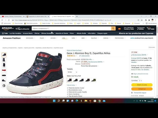 Vídeo relacionado con Geox - J Assister Boy B, Zapatillas Niños, Navy/Red,
