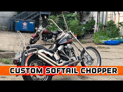 Custom Harley Davidson Softail Chopper