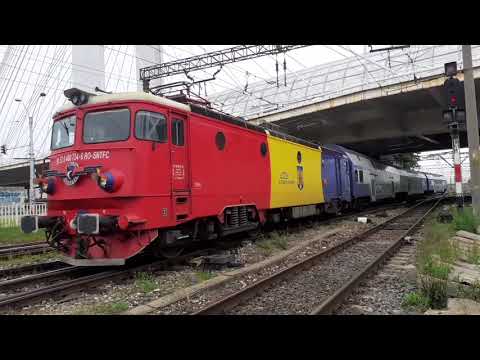 Cea mai frumoasa locomotiva romaneasca trage R3004(Brasov-Bucuresti Nord)